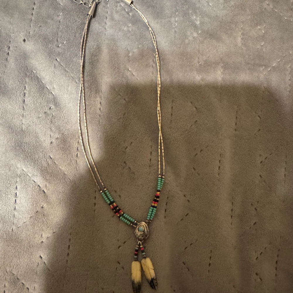 Native American sterli silver necklace